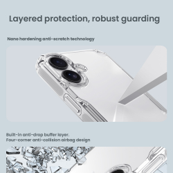 Прозрачный усиленный чехол для смартфона iPhone 17, серия Nature TPU Pro от Nillkin