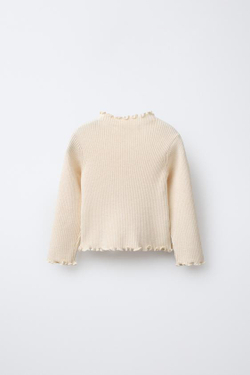 ZARA ЛОНГСЛИВ В РУБЧИК, СЛОНОВАЯ КОСТЬ