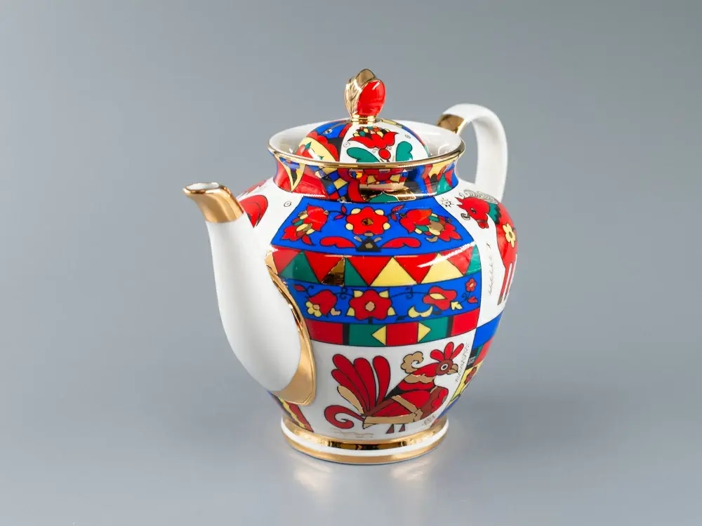 Чайник заварочный форма Весенняя рисунок Народные узоры арт. 80.60809.00.1