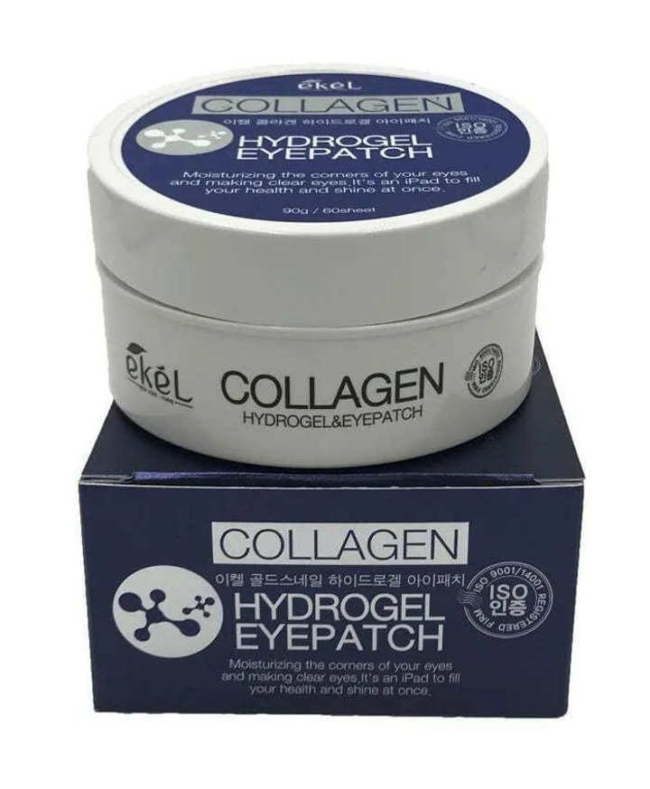 Патчи для век Ekel Collagen Hydrogel Eyepatch с коллагеном 90 г, 60 шт