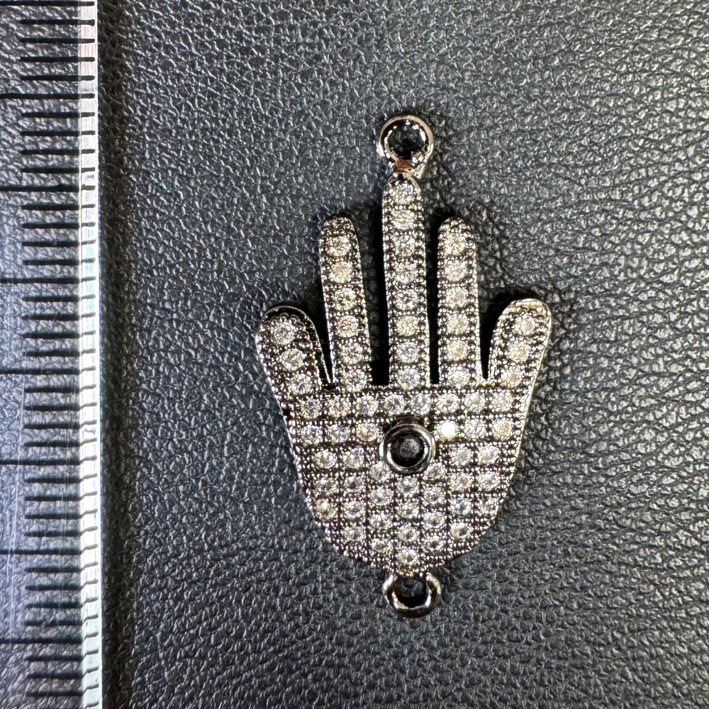 Коннектор lux gun metal 28мм