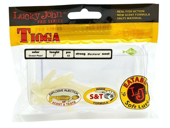 Виброхвосты съедобные LJ Pro Series TIOGA 2.0in (5 см), цв. 033, 10 шт.