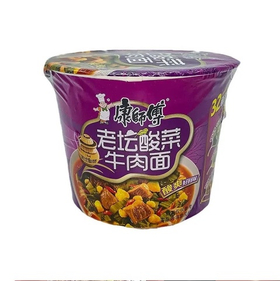 Лапша Kangshifu в стакане со вкусом квашенной капусты и говядины, 122г.