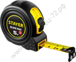 STAYER BlackMax, 5 м х 19 мм, рулетка с двумя фиксаторами, Professional (3410-05)