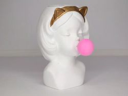 Кашпо - ваза "Девочка с жвачкой" 23х22х16см   7359311