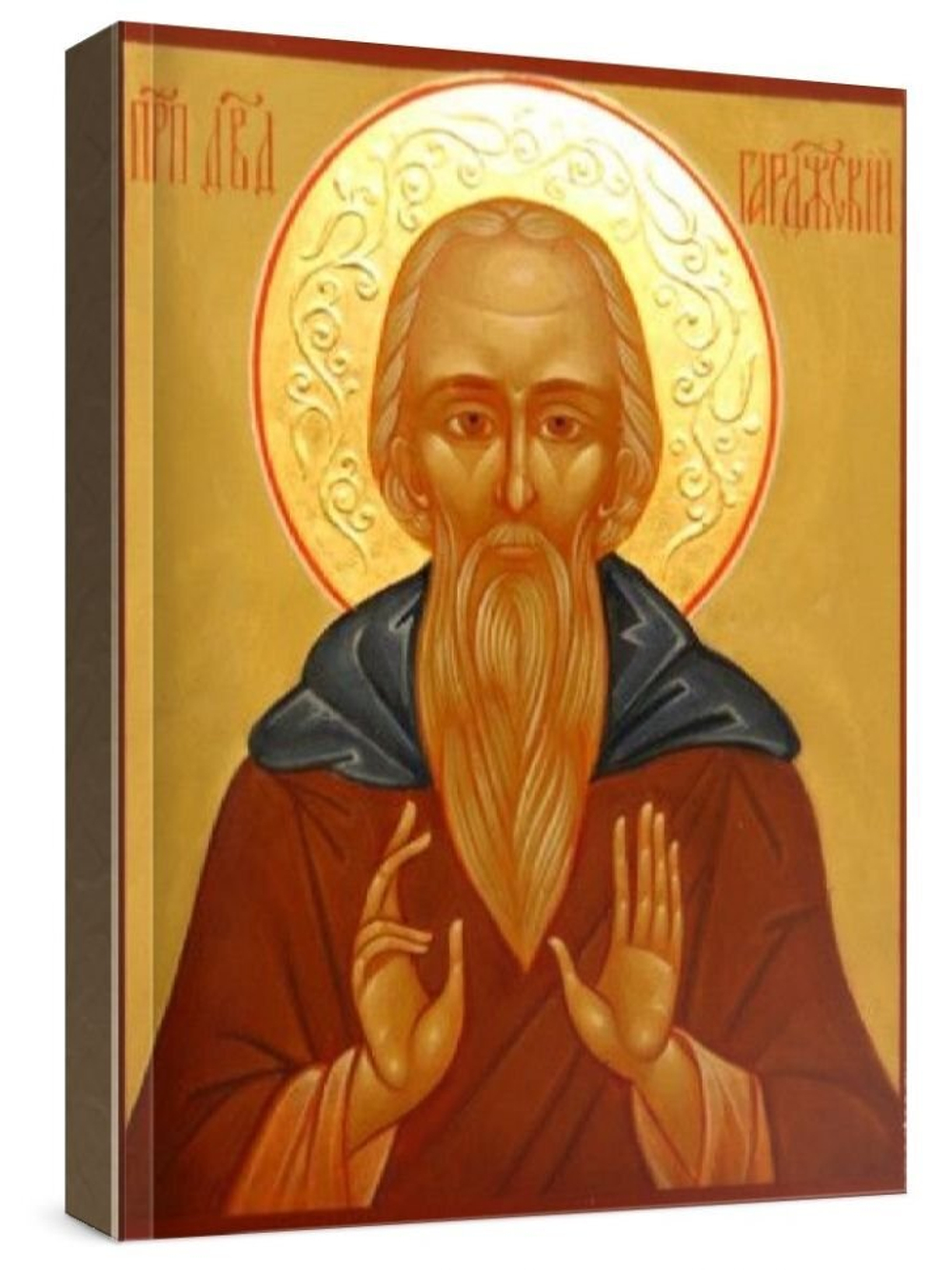 Давид Гареджийский (рукописная икона)