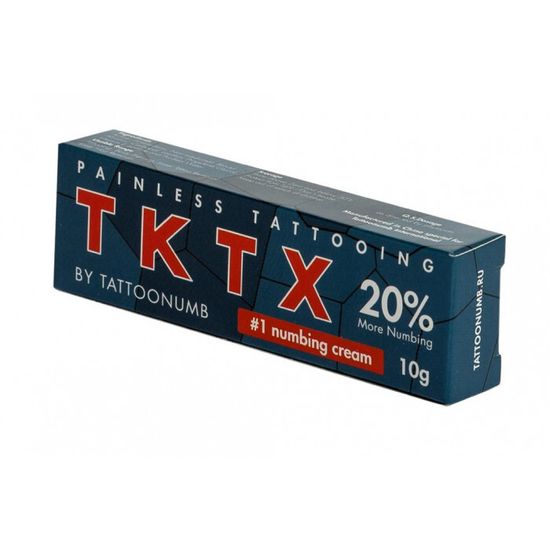 Обезболивающий крем TKTX 20%, by TATTOONUMB (Оригинал, сертификат)