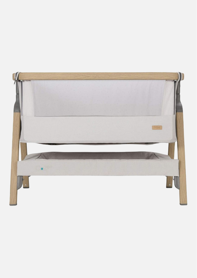 Tutti Bambini Колыбель CoZee Oak and Silver с колесами