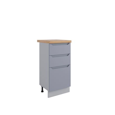 Кухня Модуль МСЯШ 400 Тренто Серый эмалит