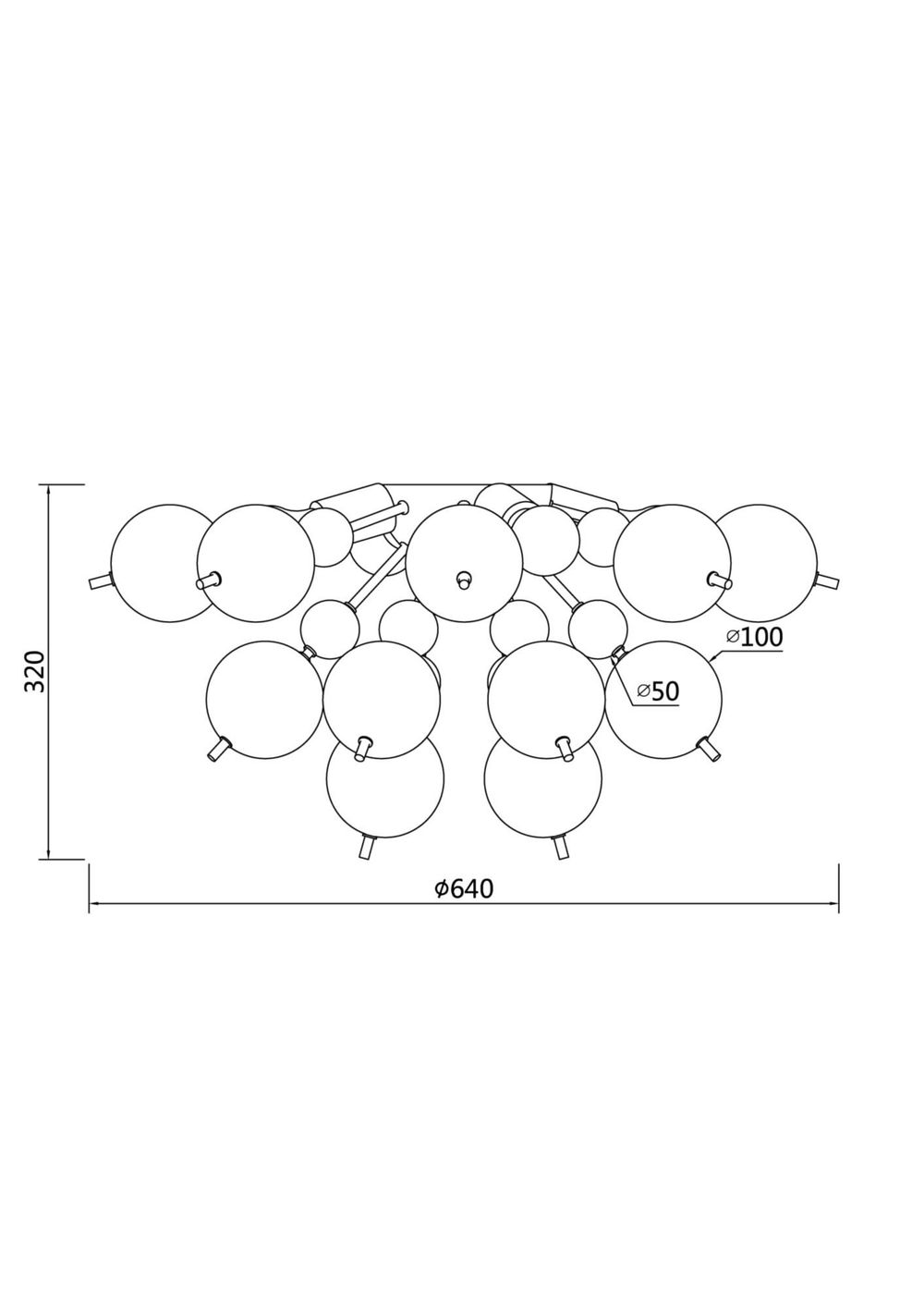 Потолочная люстра Maytoni Bolla MOD133CL-04BS