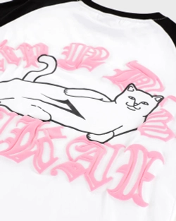 Футболка LAKAI X RIPNDIP Raglan Tee White / Black