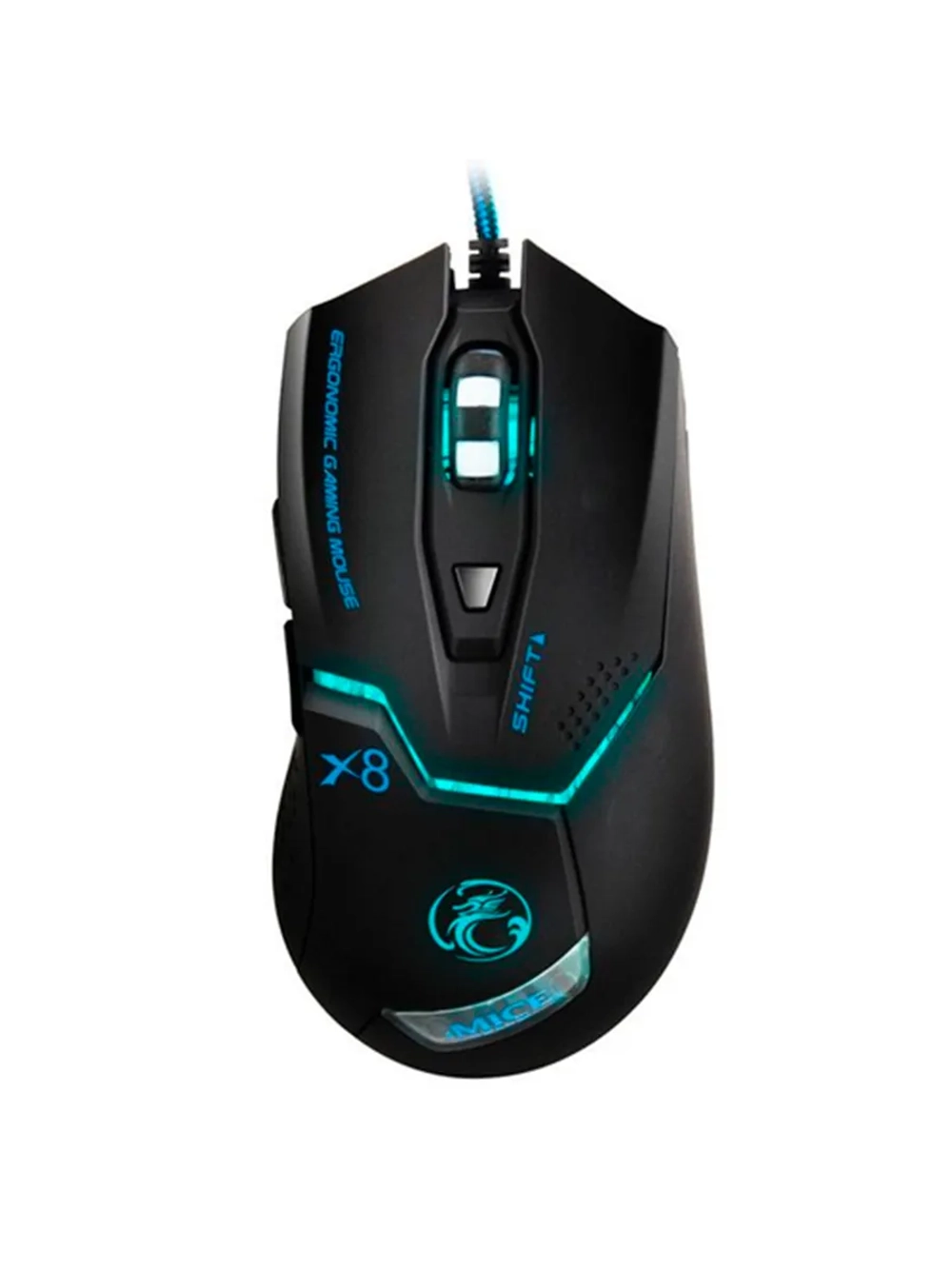 Оптическая Игровая Мышь X8 6 Кнопок 3200 DPI С Подсветкой