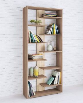 Стеллаж РОМЕО-3 ясень шимо / дуб сонома