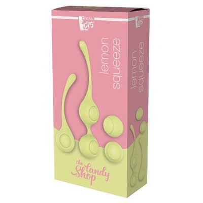 Набор желтых вагинальных шариков Lemon Squeeze (Цвет: желтый)