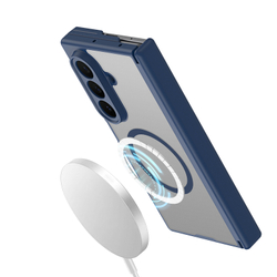 Усиленный чехол синего цвета с MagSafe для Samsung Z TriFold, серия Expn Series Magnetic от Dux Ducis