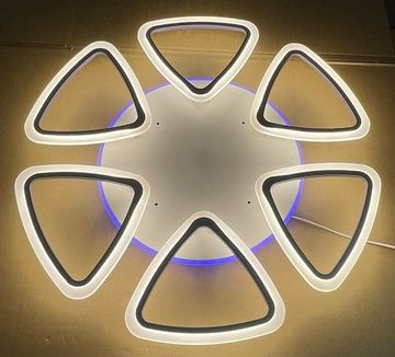 Светодиодная люстра 152W+15W RGB 3000К-6500К 18028/6E WHT белый Profit Light