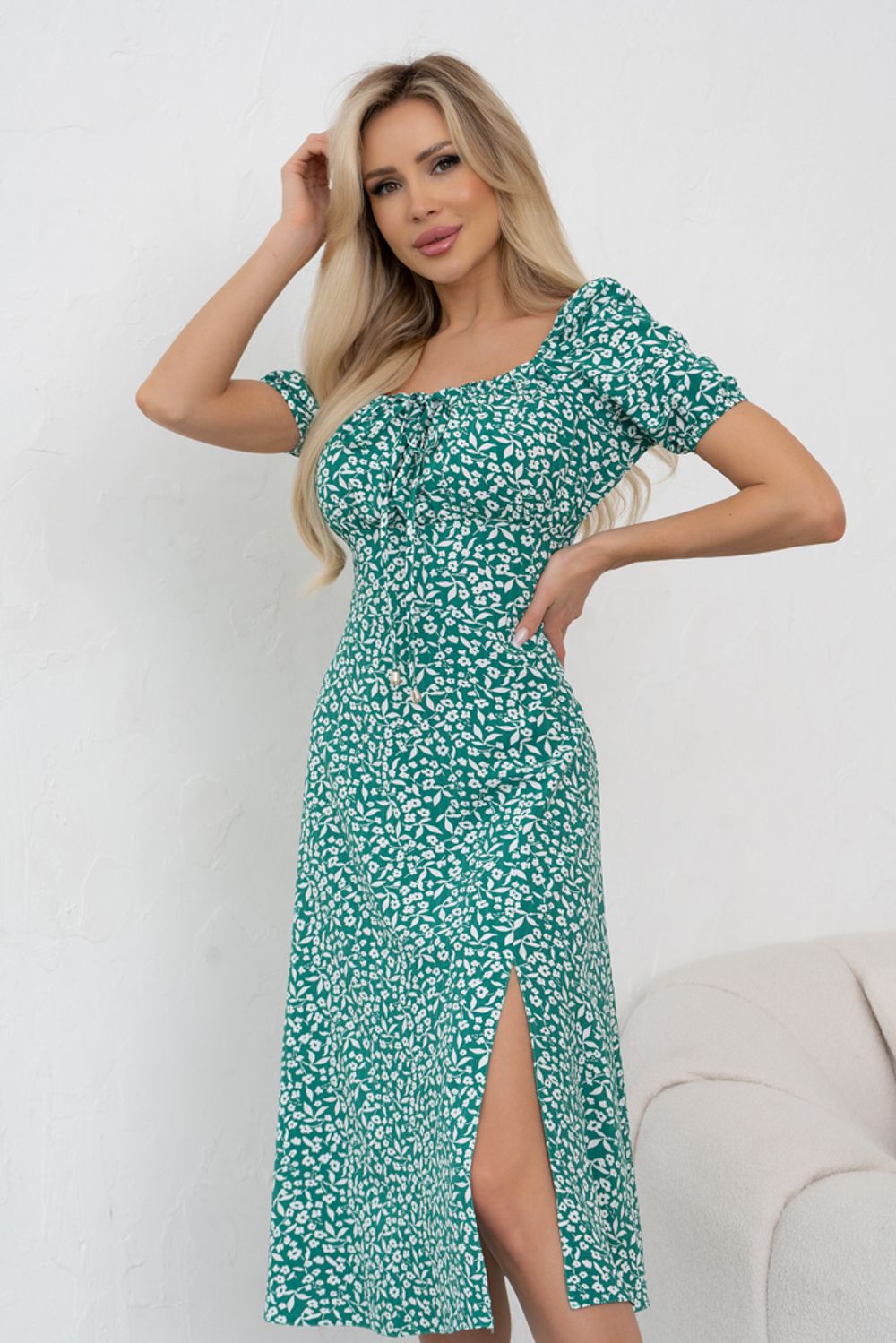 Платье Аманда (зеленый) Р11-1064 Nikol