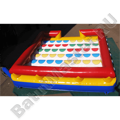 Интерактивная надувная игра "Твистер" 5*5*0.5 м, без подкачки