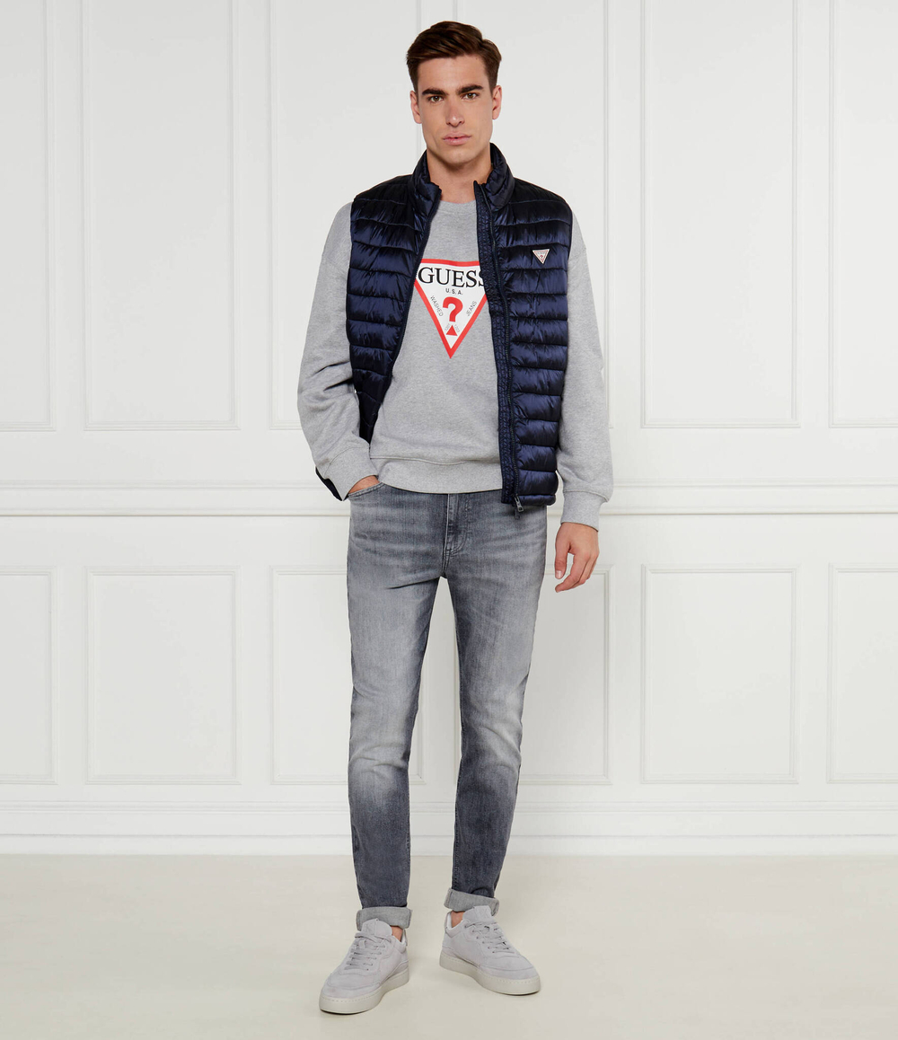 Кожаные кроссовки Calvin Klein Jeans - серый(YM0YM01094)