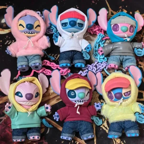 Виниловая игрушка брелок Стич в уличном стиле в ассорт. 17см