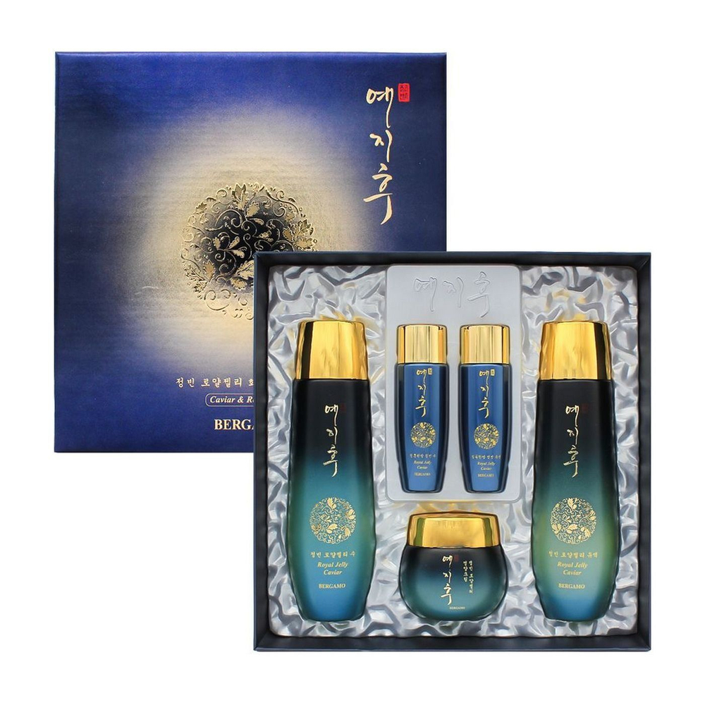 Bergamo Hwang Hoo Bin Royal Jelly Skin Care 3 pc, Набор с мат. молочком, 135+135+30+30+50 (до 26.12.27)
