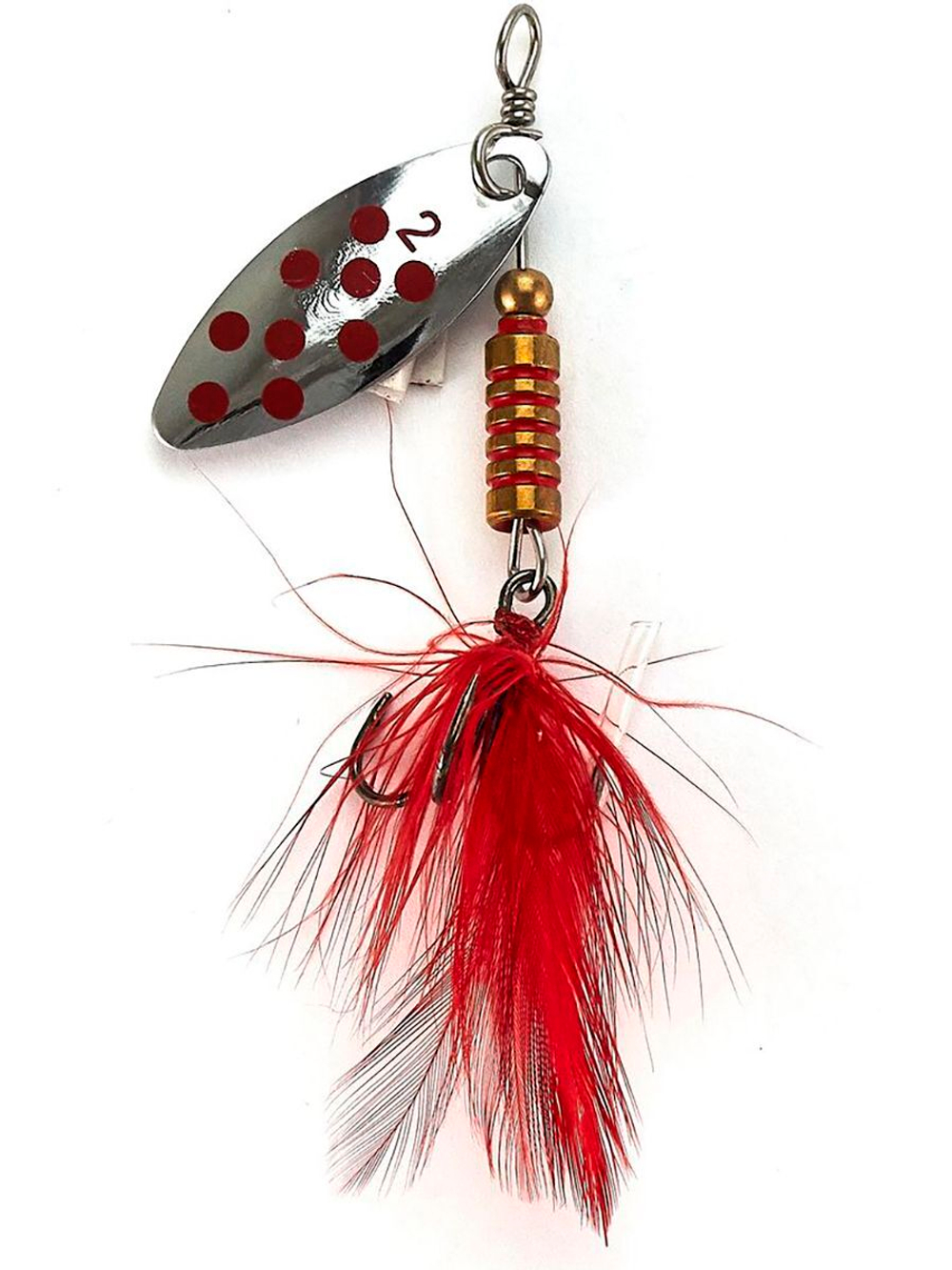 Блесна вращающаяся Lucky John SPIN X LONG 05 12,0г CR (5шт. в упк.)