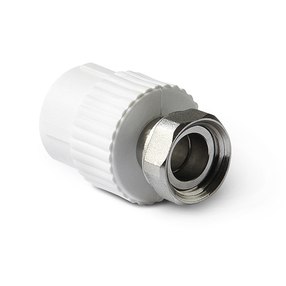 Муфта с накид.гайкой PRO AQUA 25х1 бел. 27523