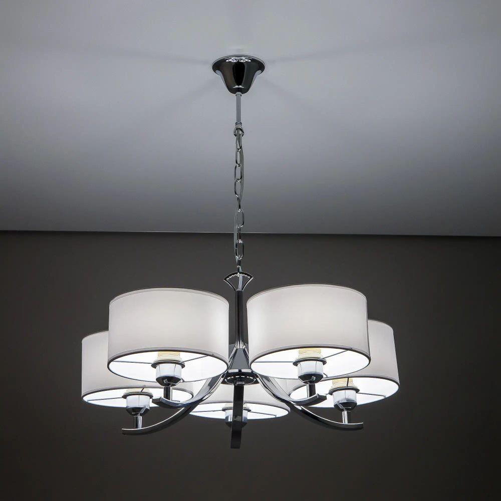 Citilux Эвита CL466150 Люстра подвесная с белыми абажурами