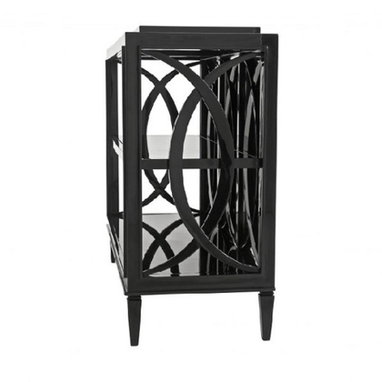 Консоль чёрная с полками