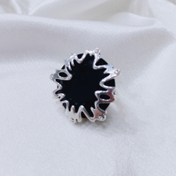 "Астероид" кольцо в серебряном покрытии из коллекции "Дизайн" от Jenavi