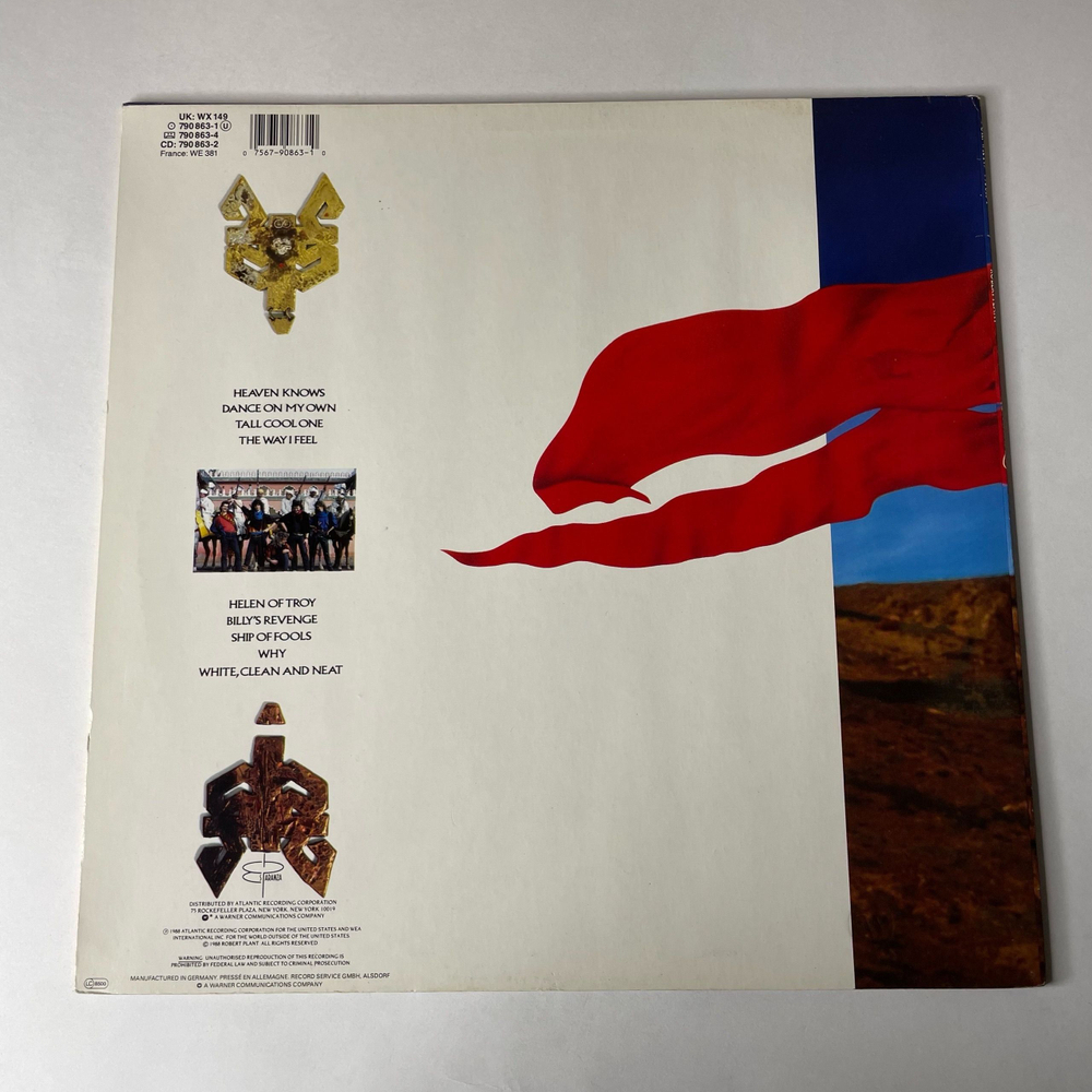 Винтажная виниловая пластинка LP Robert Plant Now And Zen (Германия 1988)