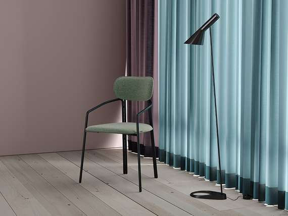 Стул Ror, Round, зеленая рогожка