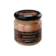 Муксун слабосоленый филе-ломтики в масле, 190 г