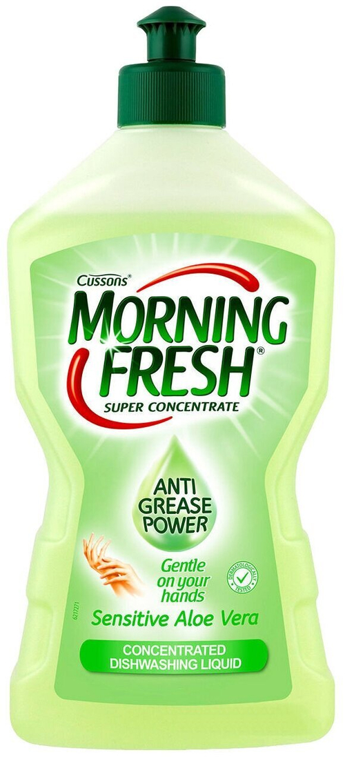 ЖИДКОСТЬ ДЛЯ МЫТЬЯ ПОСУДЫ MORNING FRESH SENSITIVE 450МЛ 9650