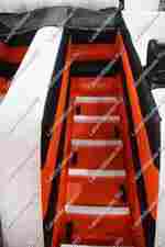 Коммерческий батут "Белый клык" с механизированной головой, 6*5*4 м черно-оранжевый