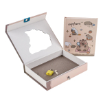 Блокнот "Капибара" в коробке с замком с вырубкой,11,5*14,5 см,48 л.