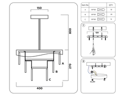 Ambrella Подвесная люстра с хрусталем Traditional TR5080