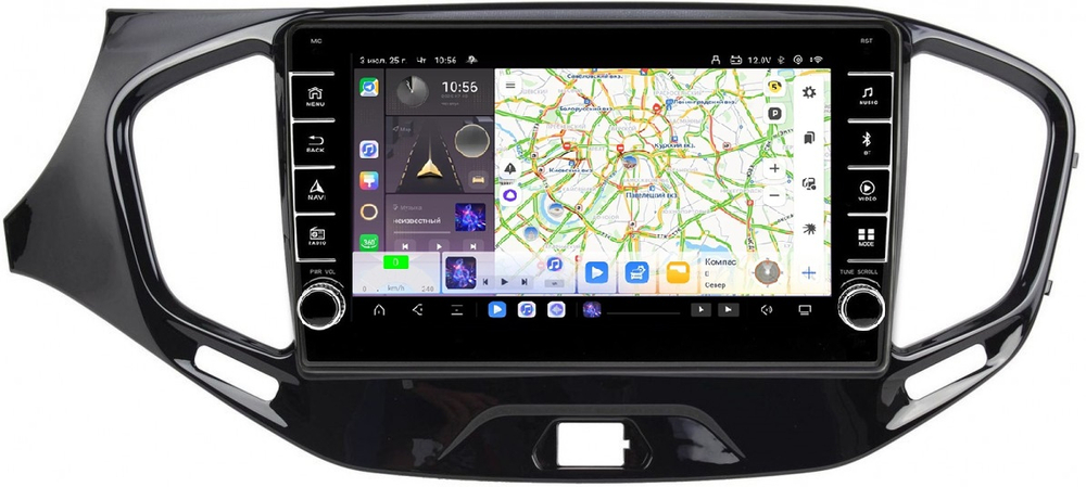 Магнитола для Lada Vesta 2015-2022, Vesta Cross - Carmedia OL-9061 (кнопки и крутилки) Android 13, TS20, 6+128Гб, CarPlay, 4G SIM-слот