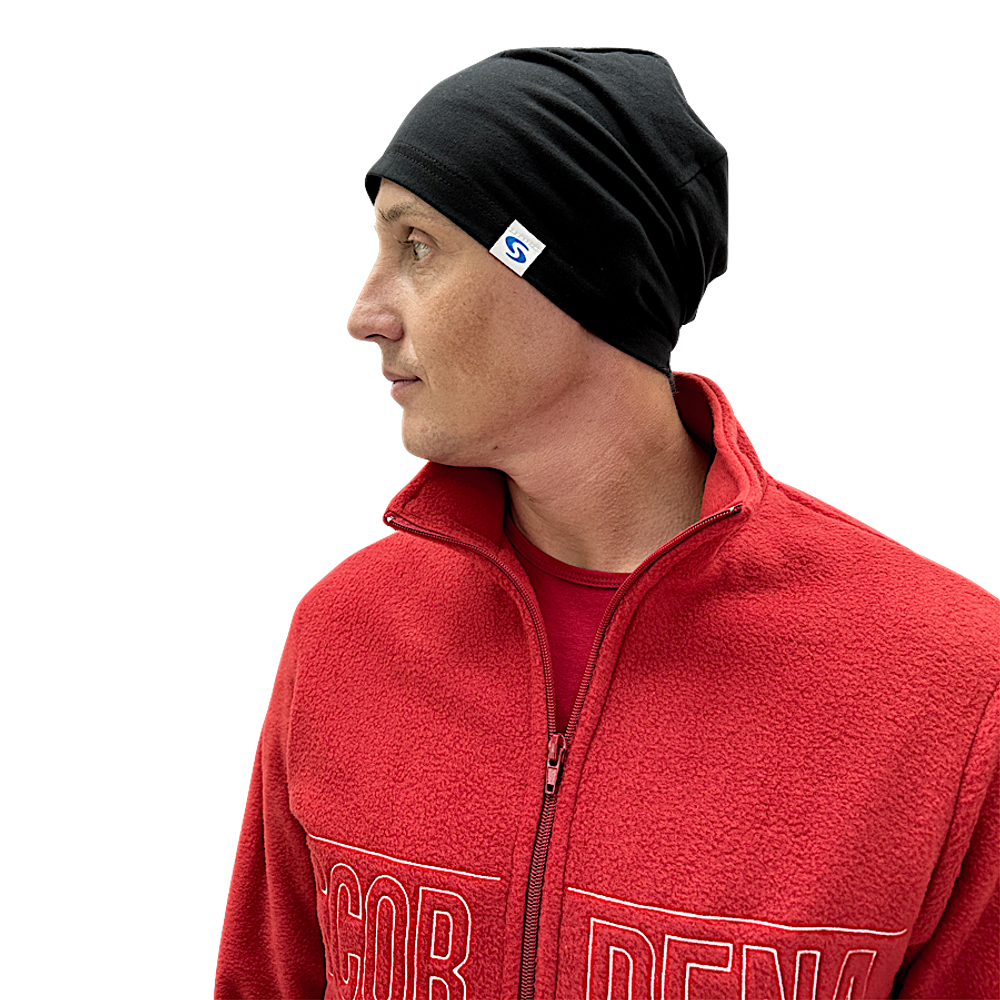Шапка Scorpena Collection спортивная тонкая Чёрная