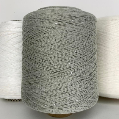 MAGIC; 100% хлопок, прозрачные пайетки 2мм; 580м/100гр; цвет: полыни, прозрачные пайетки 2мм; есть мал. бобинка 169гр.