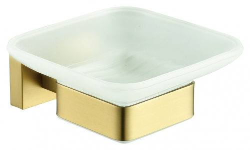 5003-S Мыльница нас., стеклянная (Мат. Золото) ViEiR  (30/1шт)