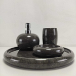 Набор из мрамора 4 предм Mountain Set Black NM-7184 круг