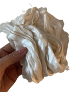 Пряжа для валяния 100% натуральный шелк (гребенной) белый