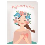 Тетради 60 л. в без линовки обложка SoftTouch, НАБОР 2 шт., бежевая бумага 70 г/м2, сшивка, B5 (179х250 мм), ROMANTIC, BRAUBERG, 403832