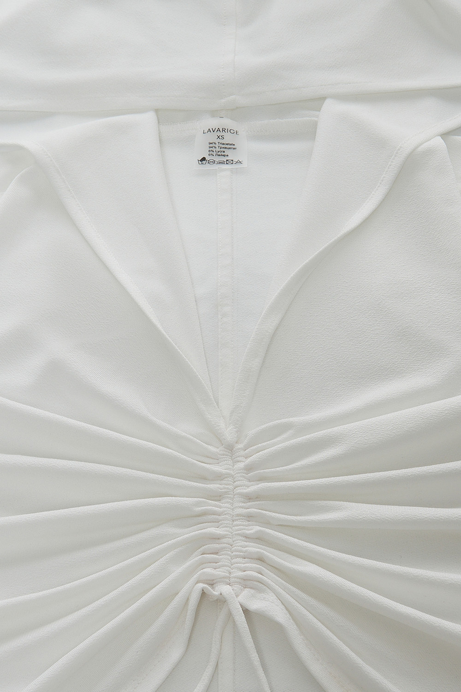 Топ с капюшоном AFINA Белый