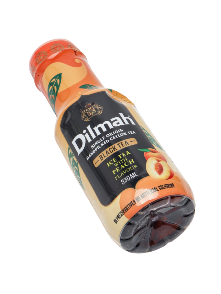 Холодный чай Dilmah чёрный Персик 330 мл, 12 шт