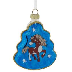 GAEM Украшение новогоднее "Елочка с лошадкой", L8 W2,5 H11 см