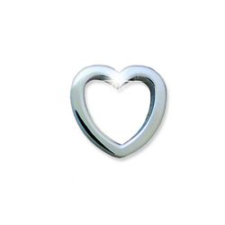 Серьги для ушей BIOJOUX BJU021 Metal Open Heart 8mm Италия