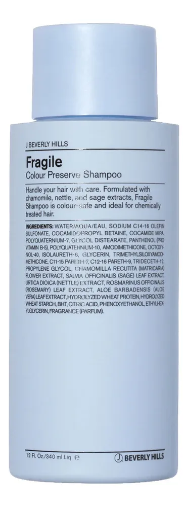 J BEVERLY HILLS Шампунь для окрашенных и поврежденных волос -Fragile Colour Preserve Shampoo, 340мл