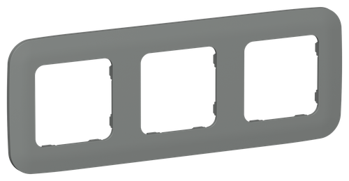 FLITE Рамка 3-местная РУ-3-А-ФлМА мокрый асфальт IEK